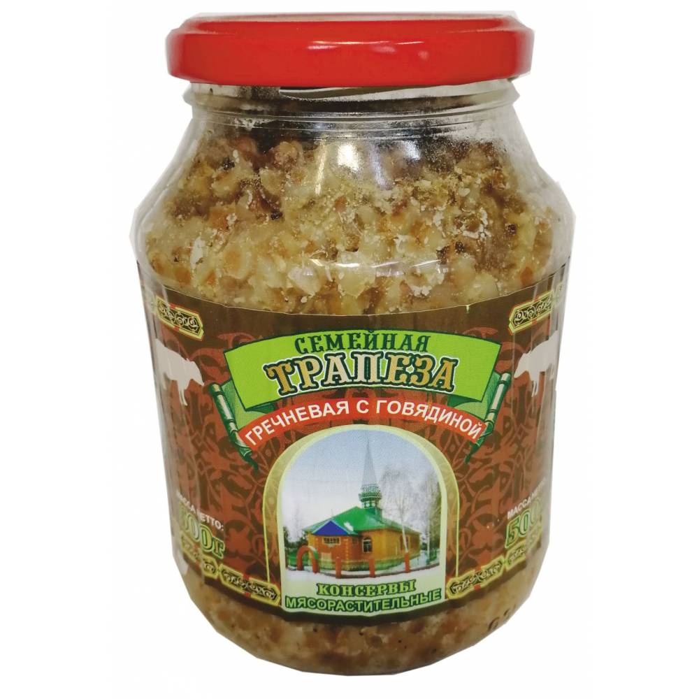 Семейна трапеза гречневая с говядиной